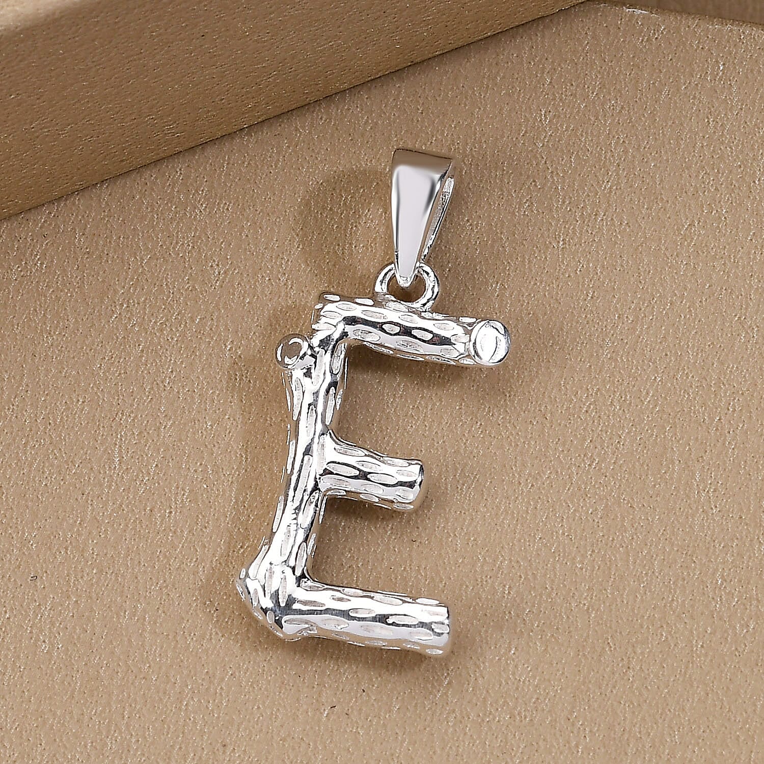 Sterling Silver Initial E Pendant