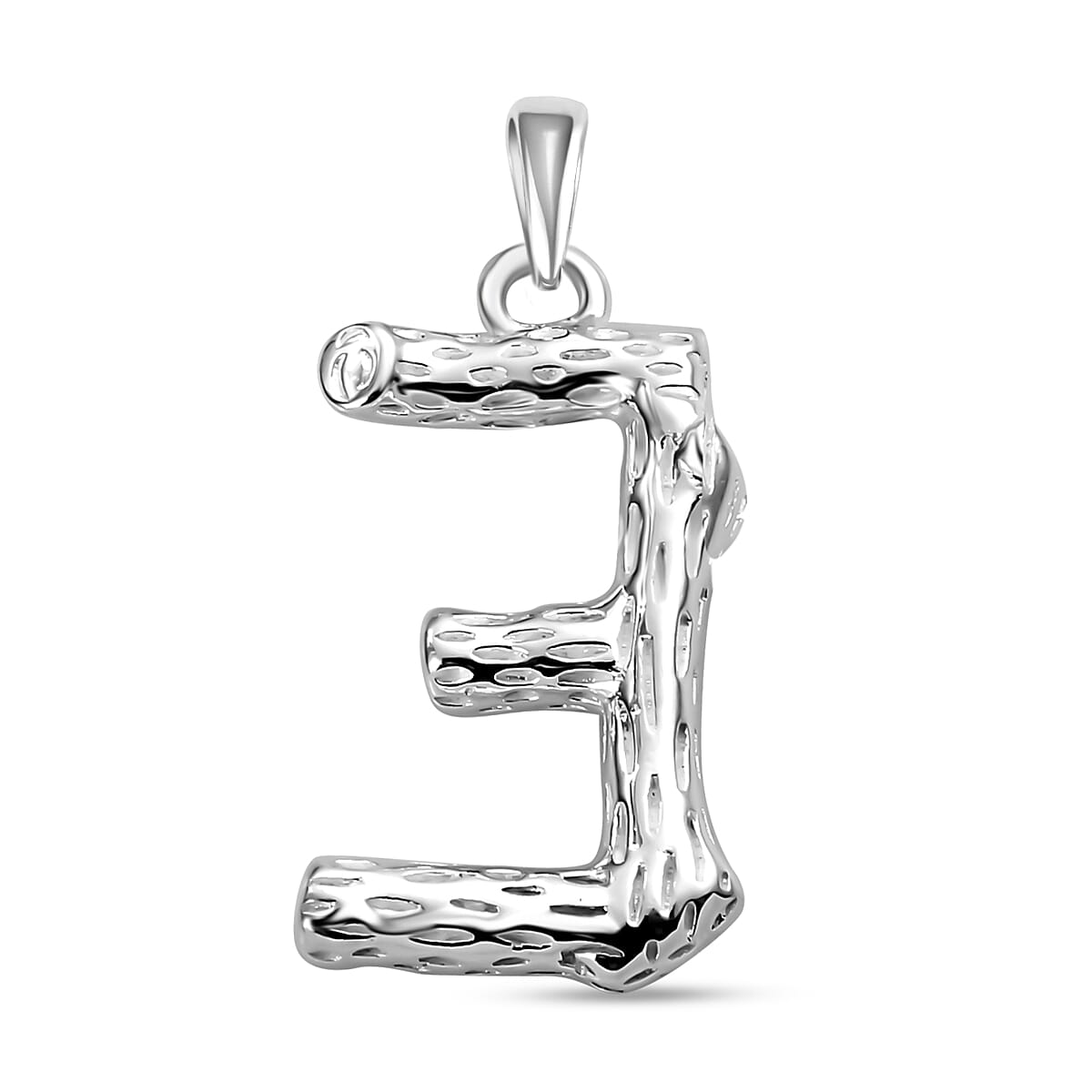 Sterling Silver Initial E Pendant