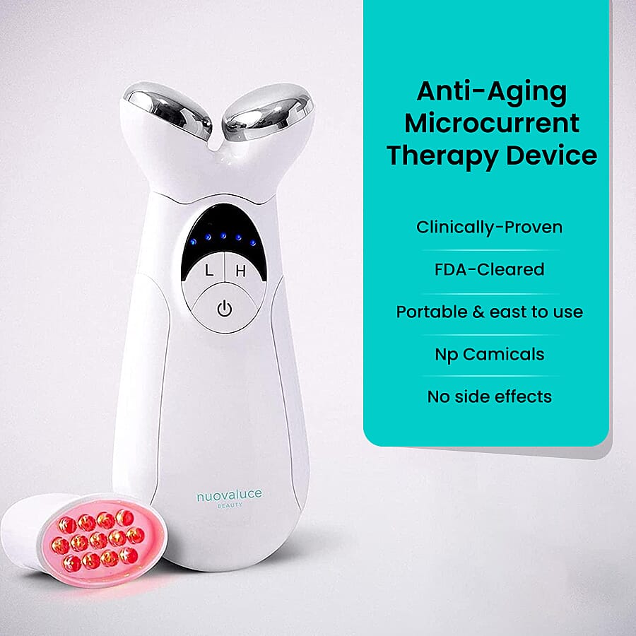 Nuovaluce Anti-Aging Device with Microcurrent and Red Light Therapy - Gel