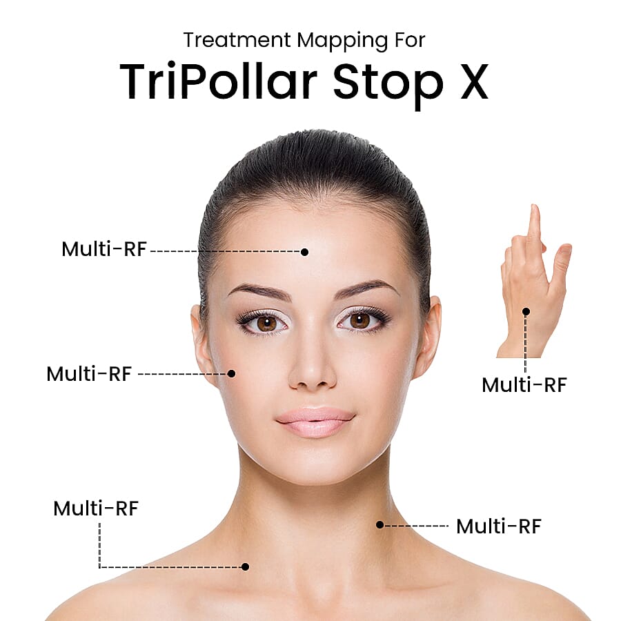 TriPollar Stop X KIT- Includes TriPollaR Stop X Device, Power Adapters - Preparation Gel - 50ml