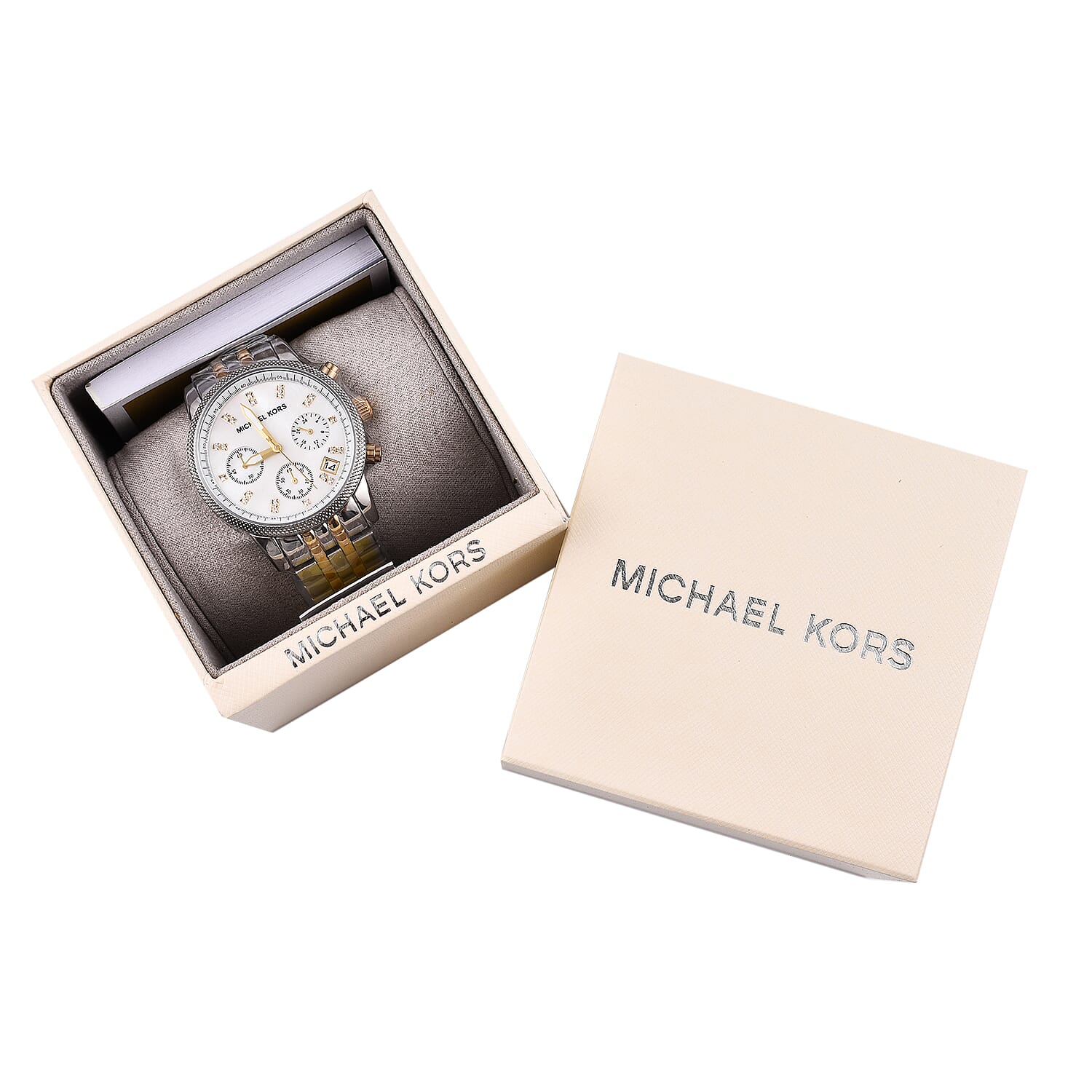 Michael Kors Ritz Analog Pearl Dial Womens Watch - Rose