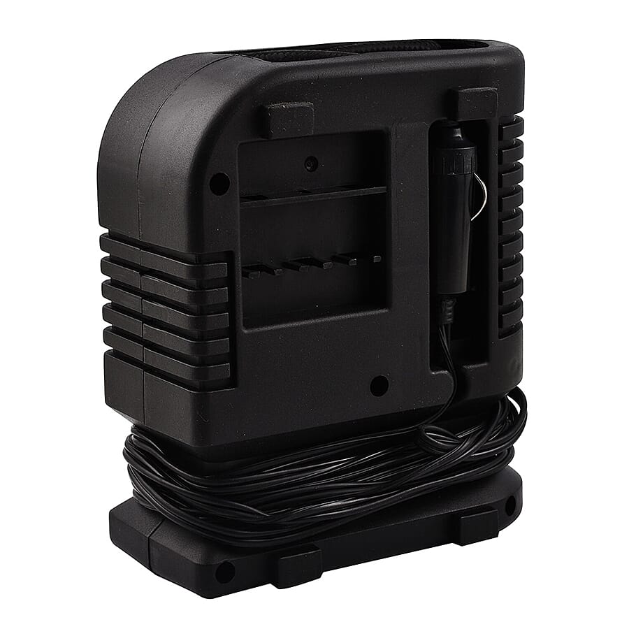 12 V 260 PSI Mini Air Compressor with Pressure Dial Gauge