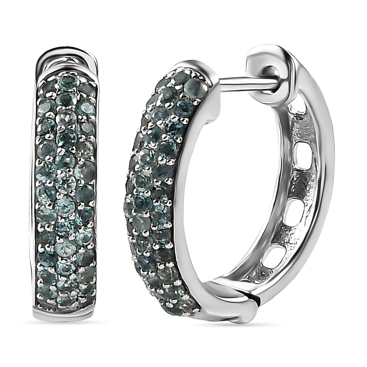 Alexandrite hot sale hoop earrings