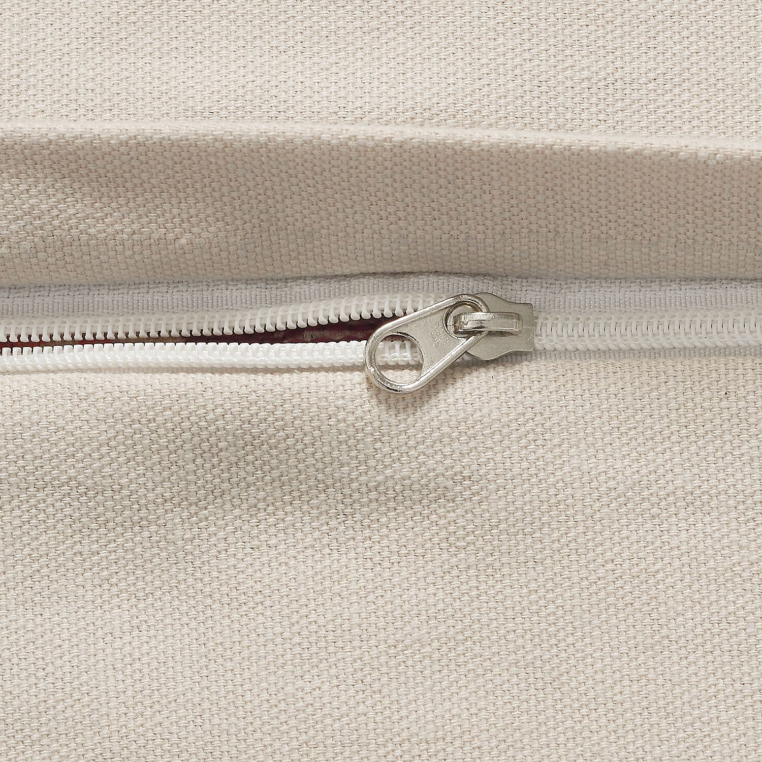 Cotton Flower Embroidered Cushion Cover - Off White & Green