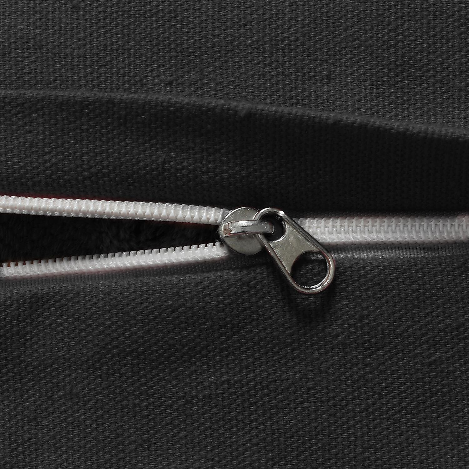 Cotton Flower Embroidered Lumber Cushion Cover (Size 50x30 Cm) - Black & Multi