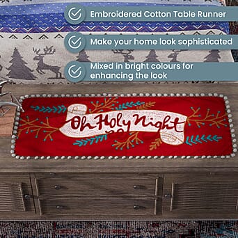 https://tjcuk.sirv.com/Products/89/6/8961675/Red-Check-Embroidered-Cotton-Table-Runner-(Size-35x91-Cm)-Red_8961675_1.jpg?w=342&h=342