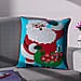 Cotton Christmas Dwarfs Embroidered Cushion Cover - Red