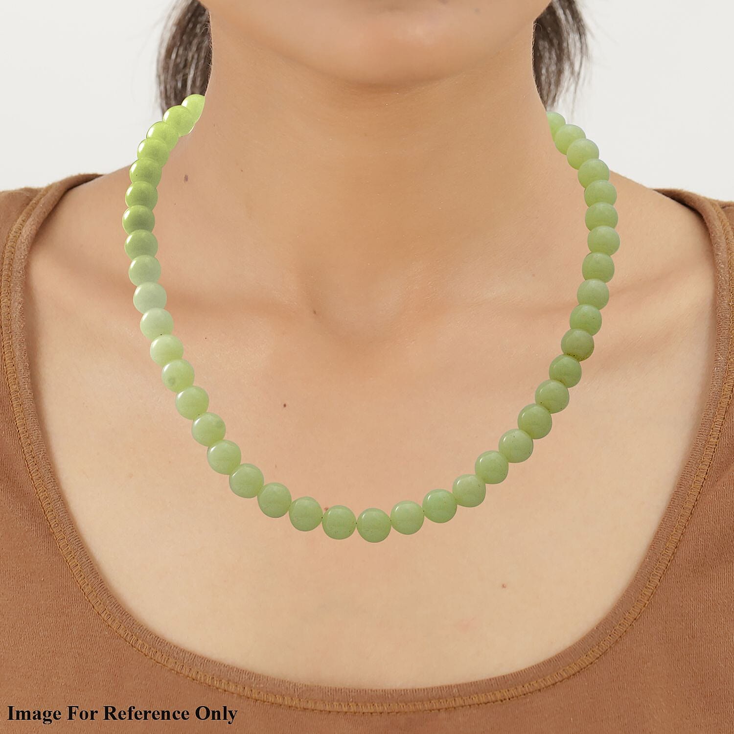 Solar Luminous Glowing Beads Necklace (Size - 20) with Lobster Clasp in Sterling Silver 323.50 Ct.