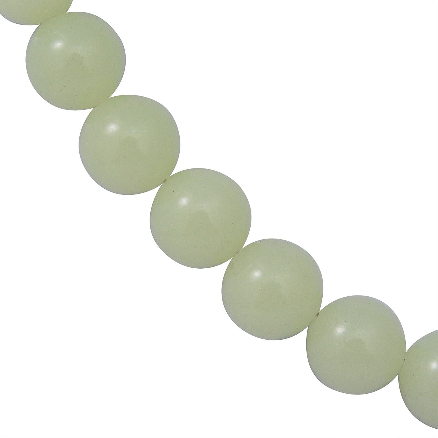 Solar Luminous Glowing Beads Necklace (Size - 20) with Lobster Clasp in Sterling Silver 323.50 Ct.