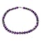Variscite Beads Necklace (Size - 20) in Rhodium Overlay Sterling Silver 300 Ct.