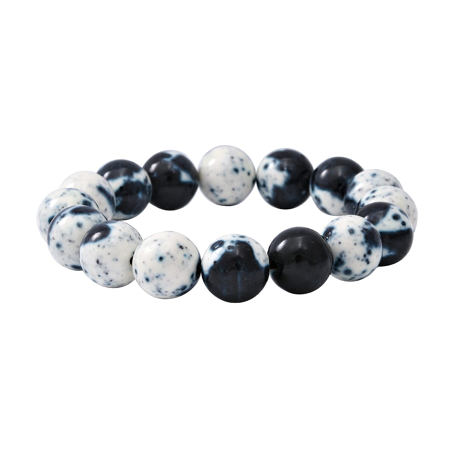 Multi Colour Agate Beads Bracelet (Size 7)Stretchable 150.00 Ct.