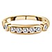 Moissanite Half Eternity Ring in Sterling Silver.