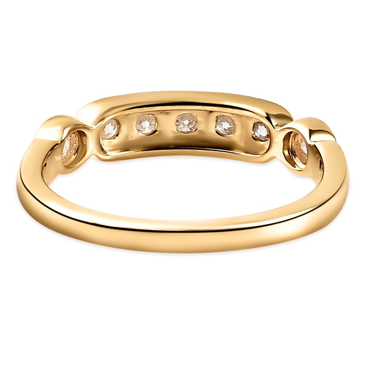 Moissanite Half Eternity Ring in Sterling Silver. Moissanite Half Eternity Ring in Sterling Silver.