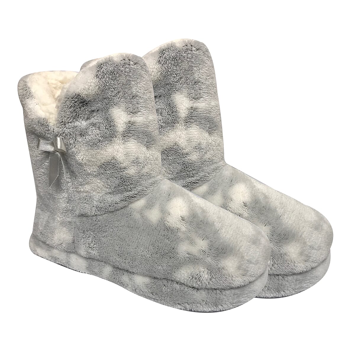 Slipper Boots (Size Large 7 to 8) - Grey