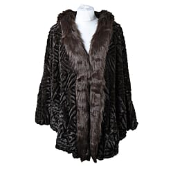 19V69 ITALIA by Alessandro Versace Faux Fur Jacket - Brown & Black