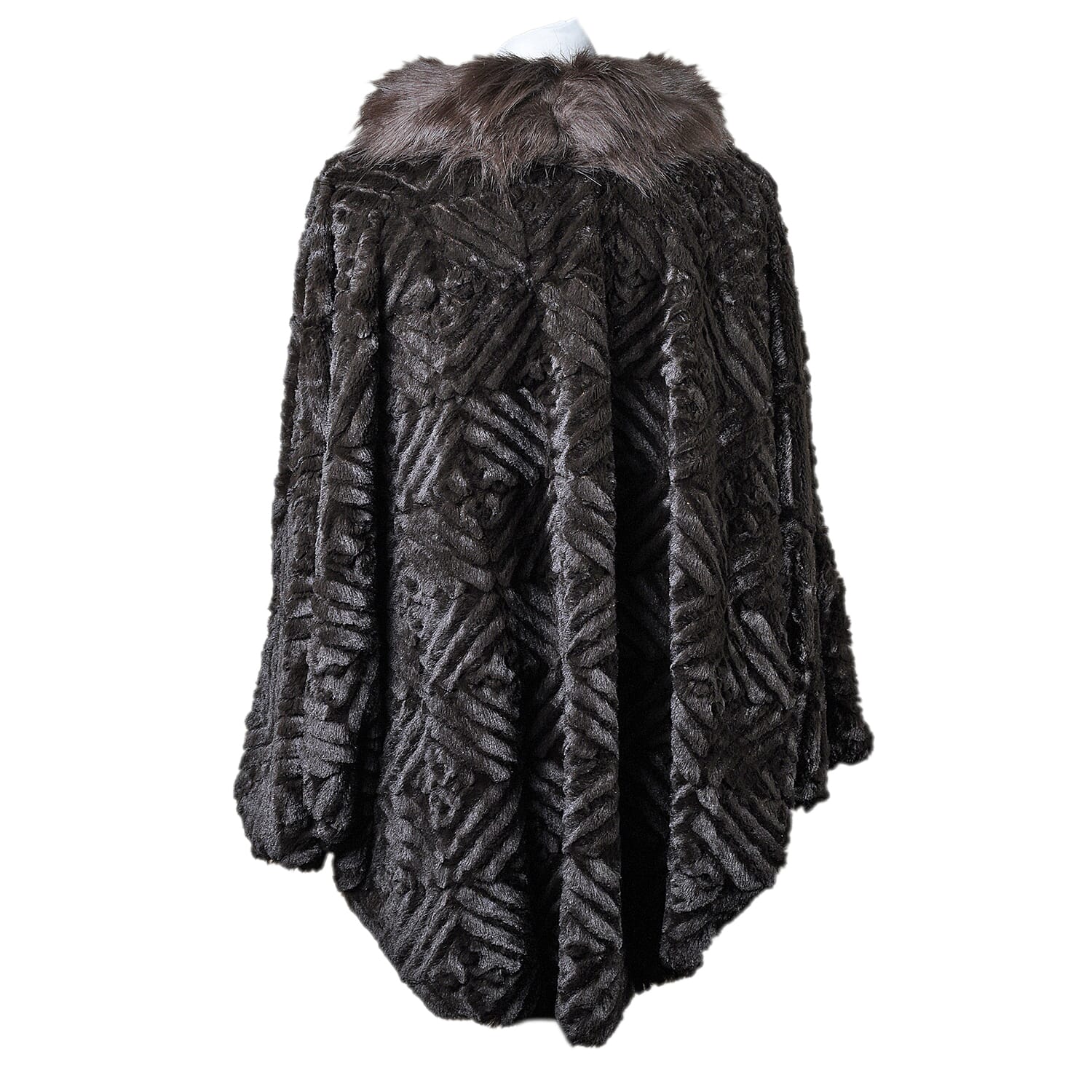 19V69 ITALIA by Alessandro Versace Faux Fur Jacket - Brown & Black