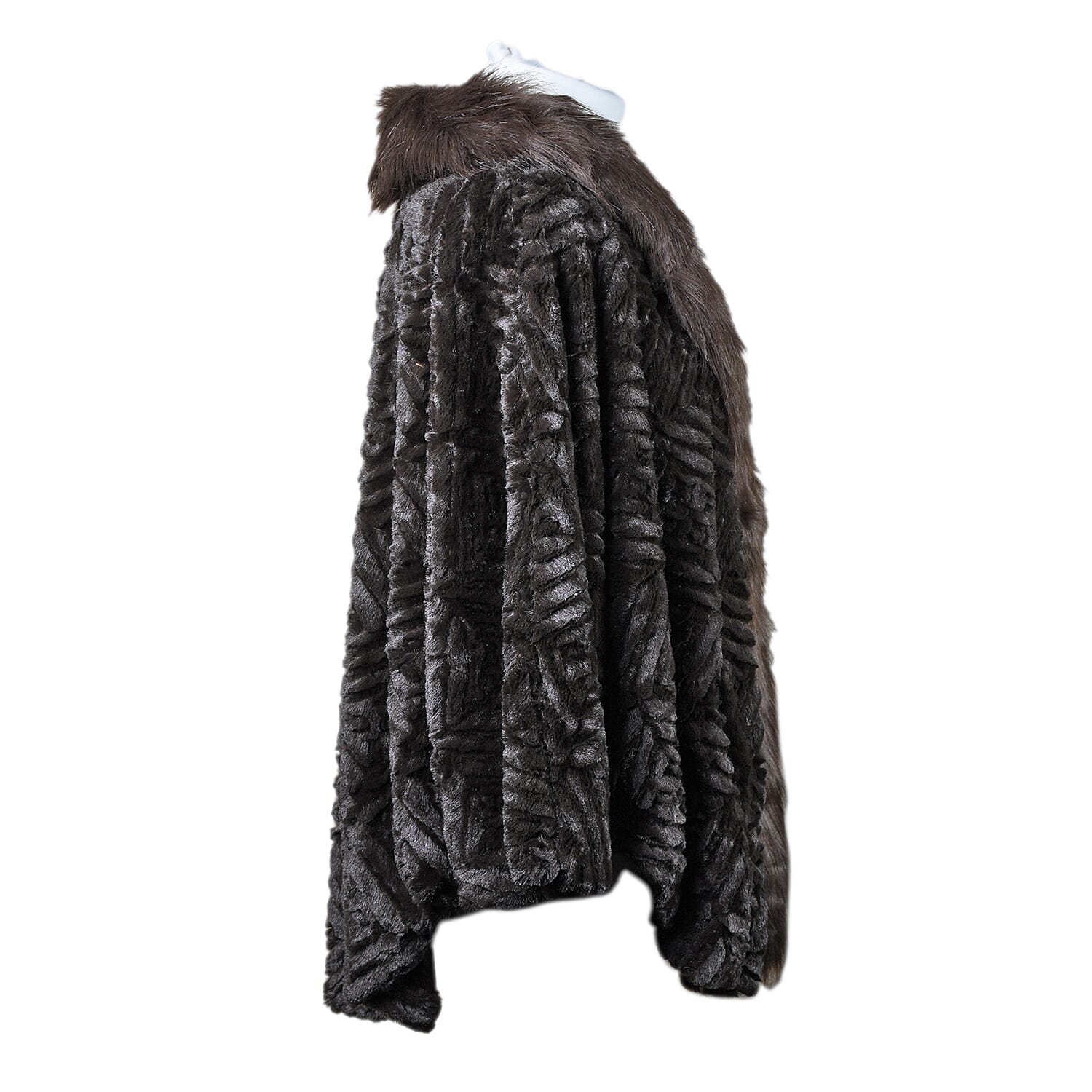 19V69 ITALIA by Alessandro Versace Faux Fur Jacket - Brown & Black