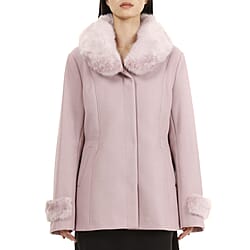 19V69 ITALIA by Alessandro Versace Faux Fur Jacket - Green