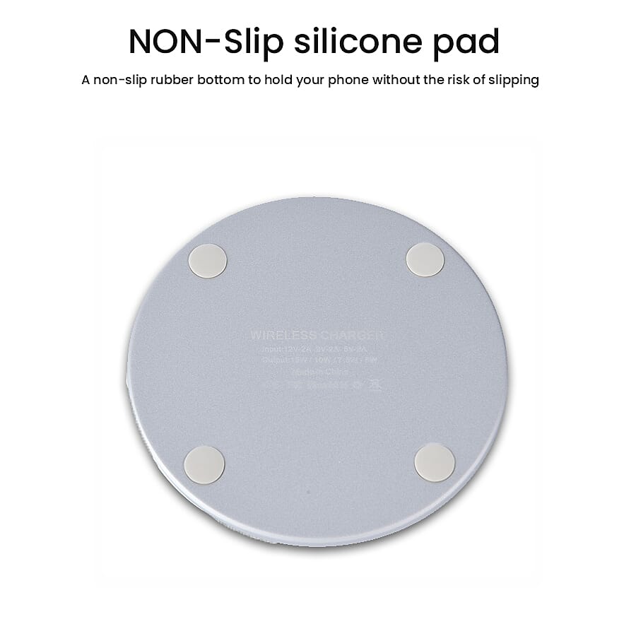 Doorbuster - 15W Wireless Fast Charging Pad - White