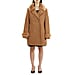 19V69 ITALIA by Alessandro Versace Faux Fur Cuff & Neck Jacket - Black