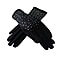 DOD - Philomena Diamante Detail Gloves - Black
