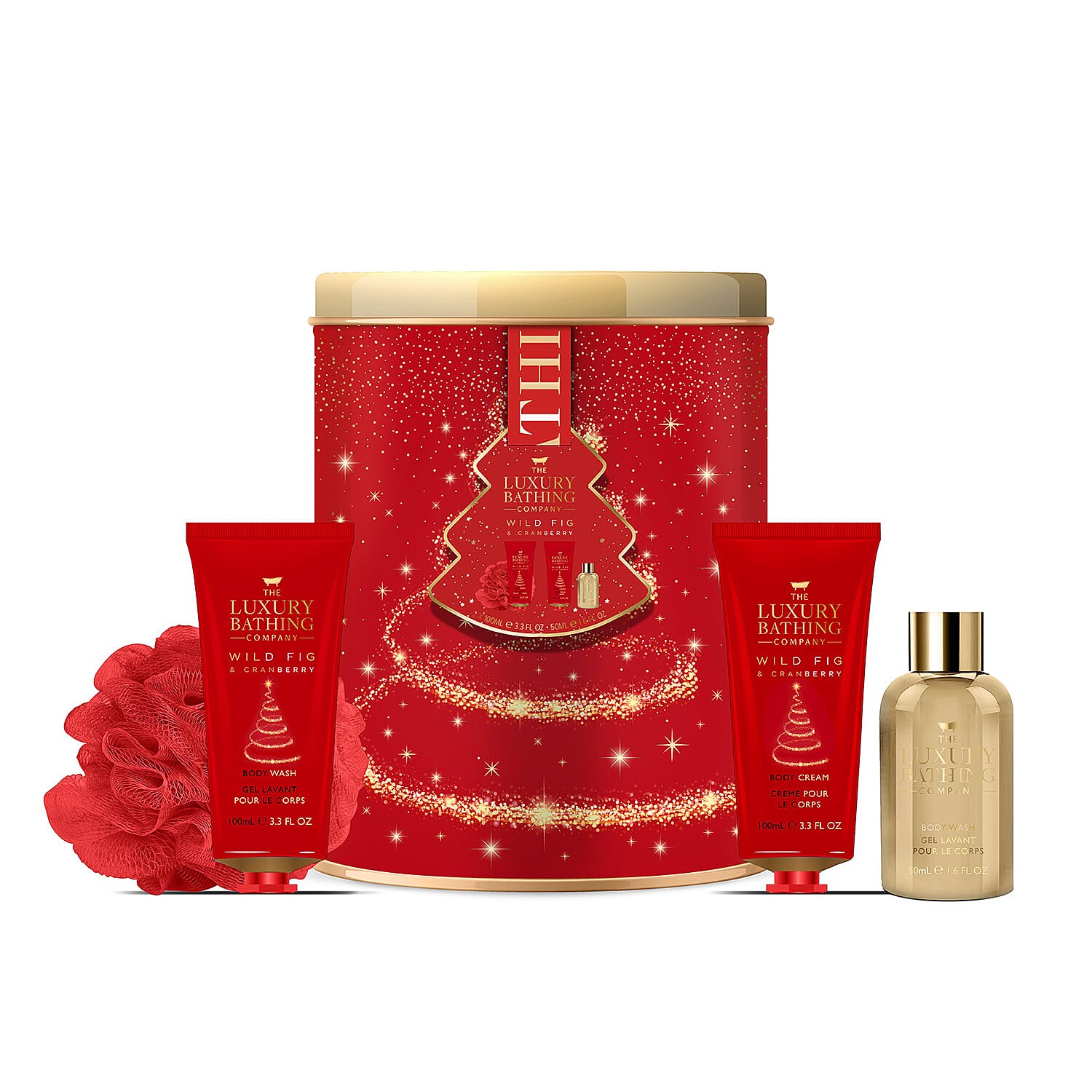 Grace Cole: All A Glow Set (Incl.Reusable Round Tin, Body Wash - 100ml, Body Cream - 100ml, Foam Bath - 50ml & Body Polisher - 30g)