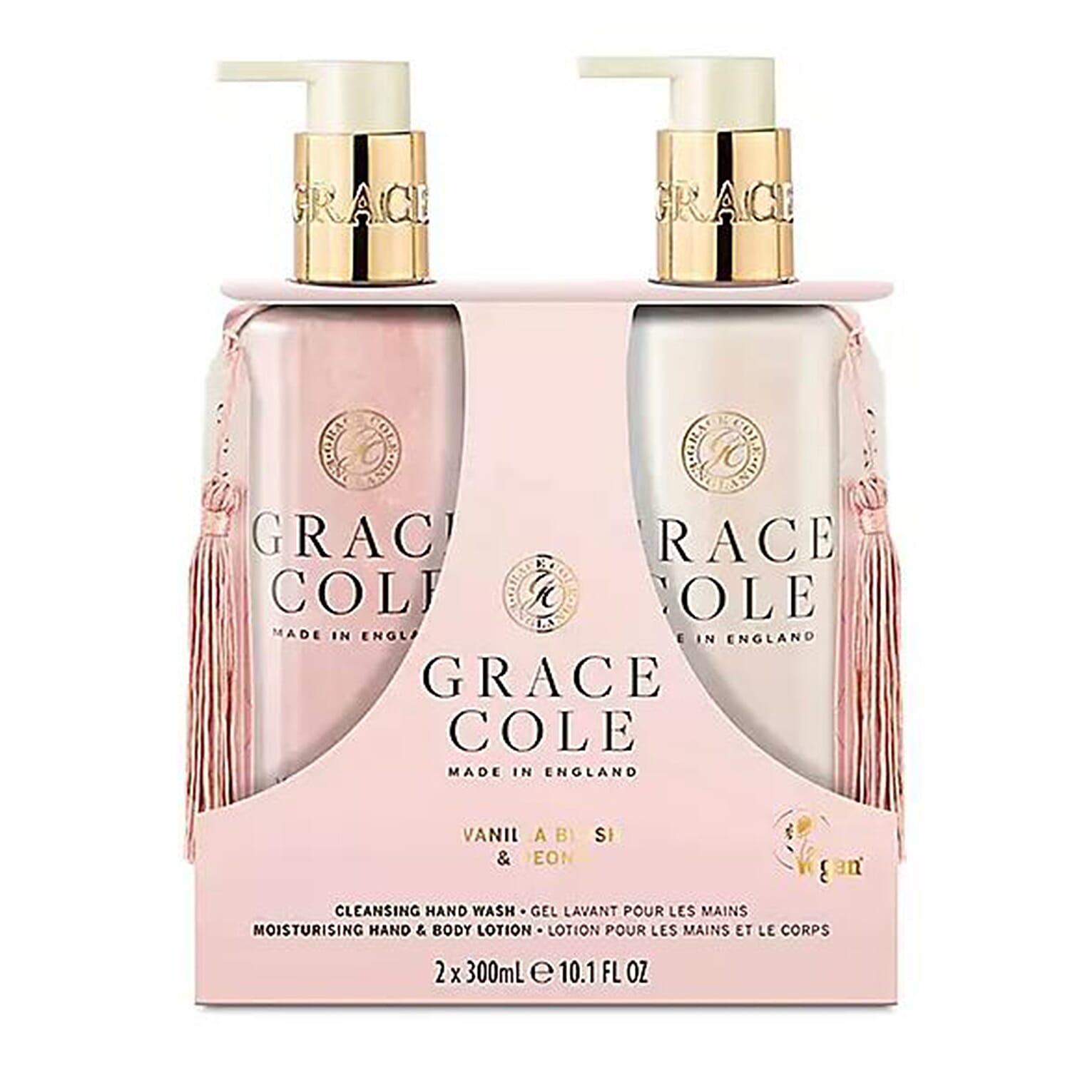 Grace Cole: Vanilla Blush & Peony Hand Duo Set - (2 X 300ml)