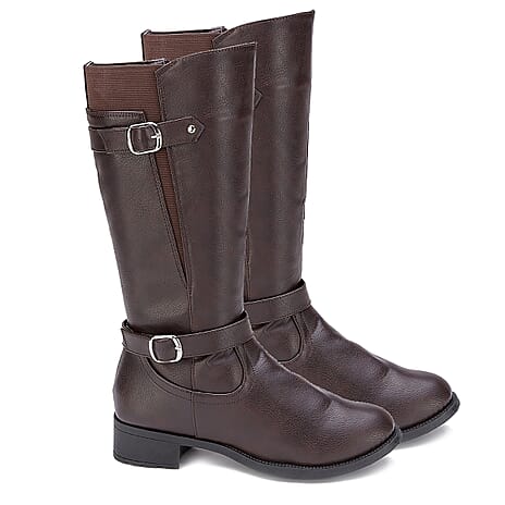 Manchester Closeouts High Knee Boot (Size 5) - Brown