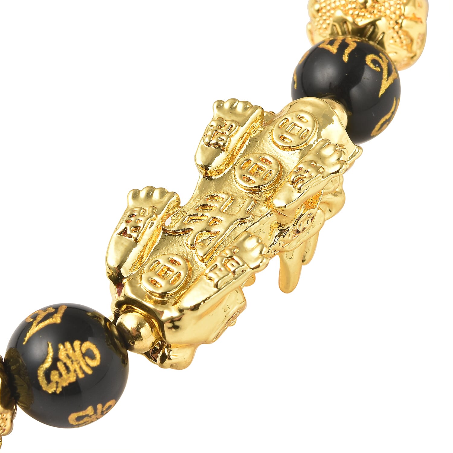 Black Obsidian Beads Necklace (Size - 18)