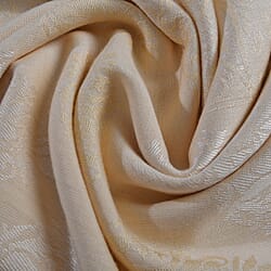 LA MAREY Viscose Yarn Dyed Jacquard Scarf - Beige
