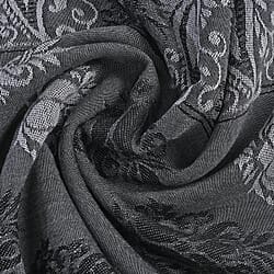 LA MAREY Viscose Yarn Dyed Jacquard Scarf - Beige