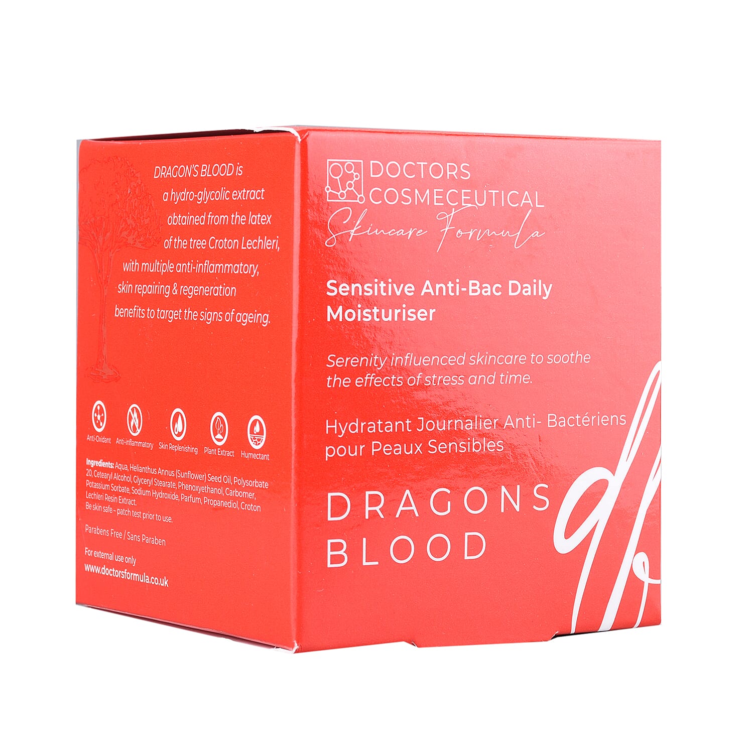 Doctors Formula- Dragons Blood Sensitive Anti-Bac Daily Moisturiser - 50ml