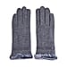 Cashmere Faux Fur Gloves - Black
