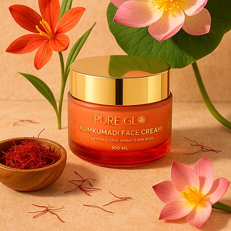 Pure Glo Kumkumadi Facial Serum & Cream Bundle