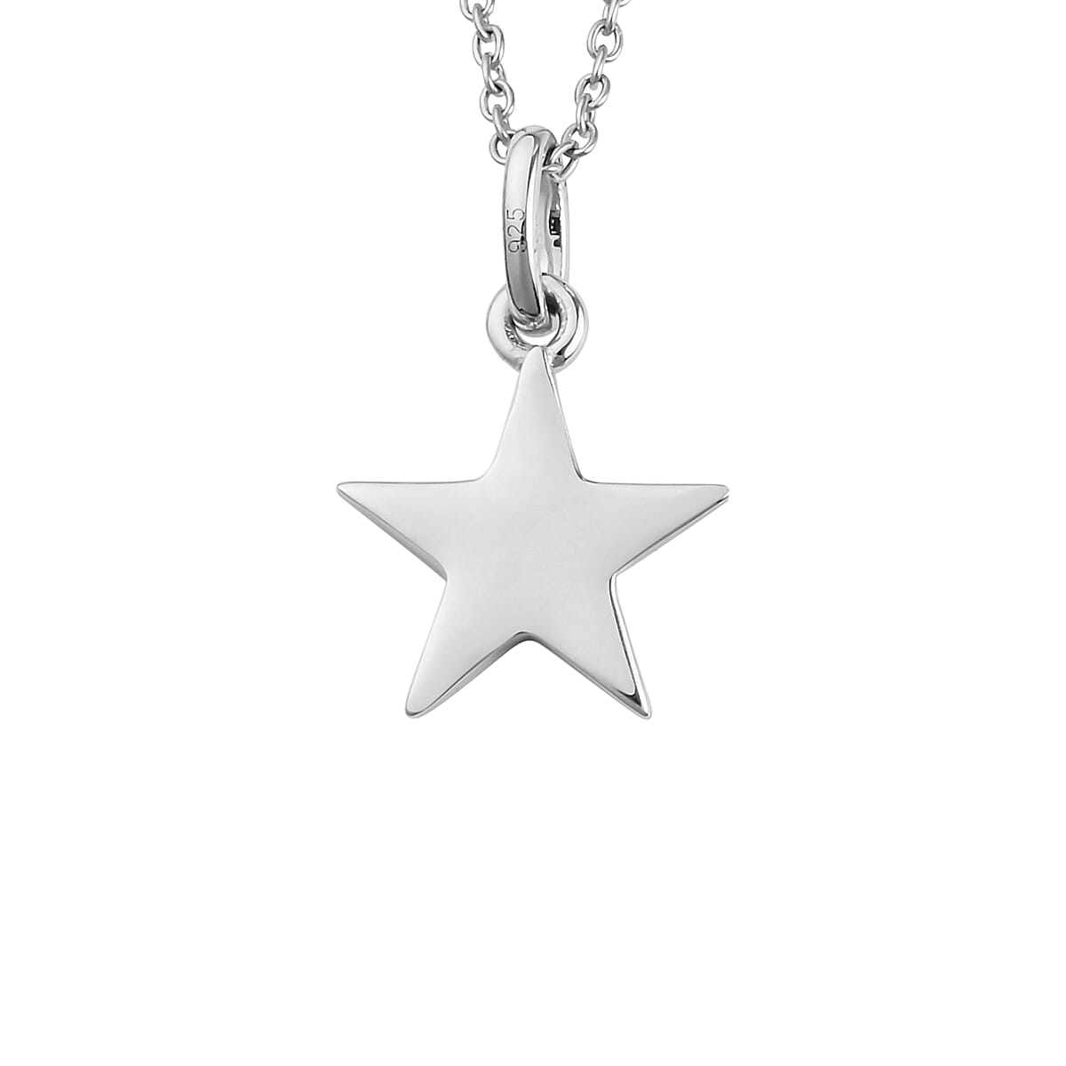 Personalised Engraved Initial Star Pendant with Chain Personalised Engraved Initial Star Pendant with Chain