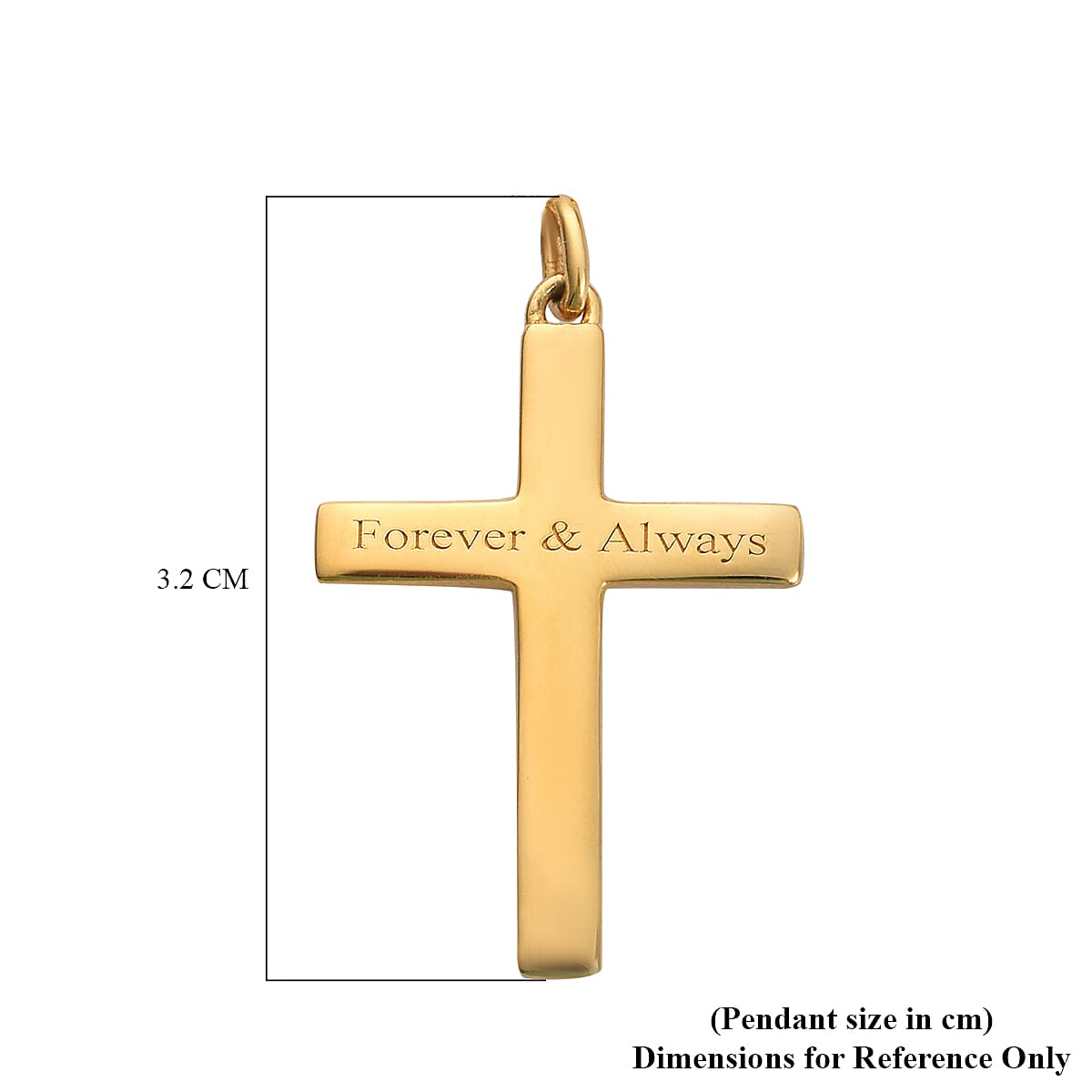 Personalised Engraved Cross Pendant in Silver