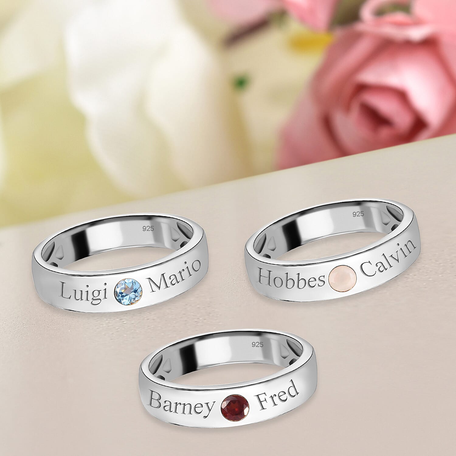 His and hers birthstone ring sale