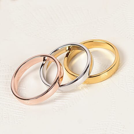 Personalised Engraved 4mm Secret Message Band Ring in Silver