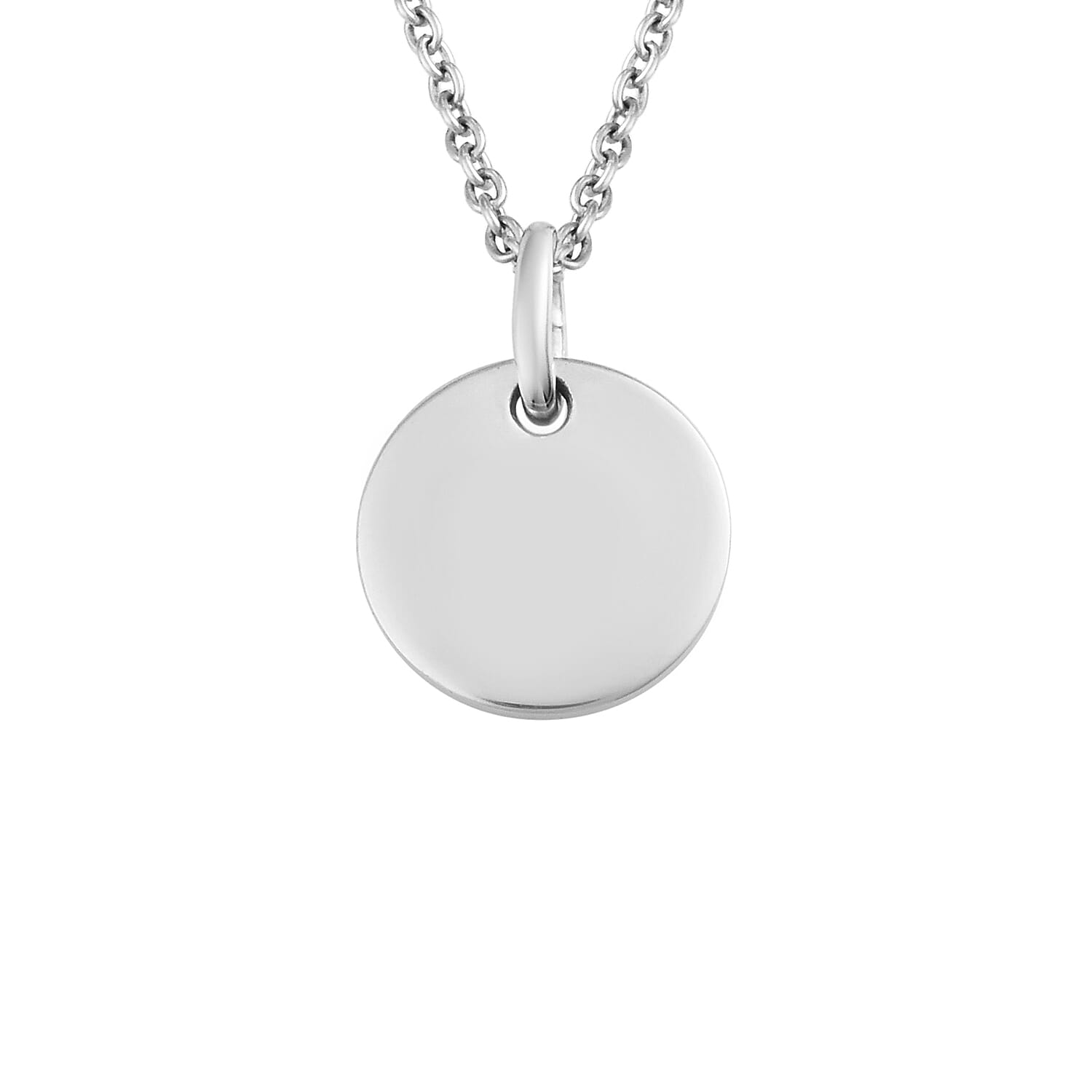 Personalised Engraved Initial and Zodiac Pendant with Chain in Silver Size 18"