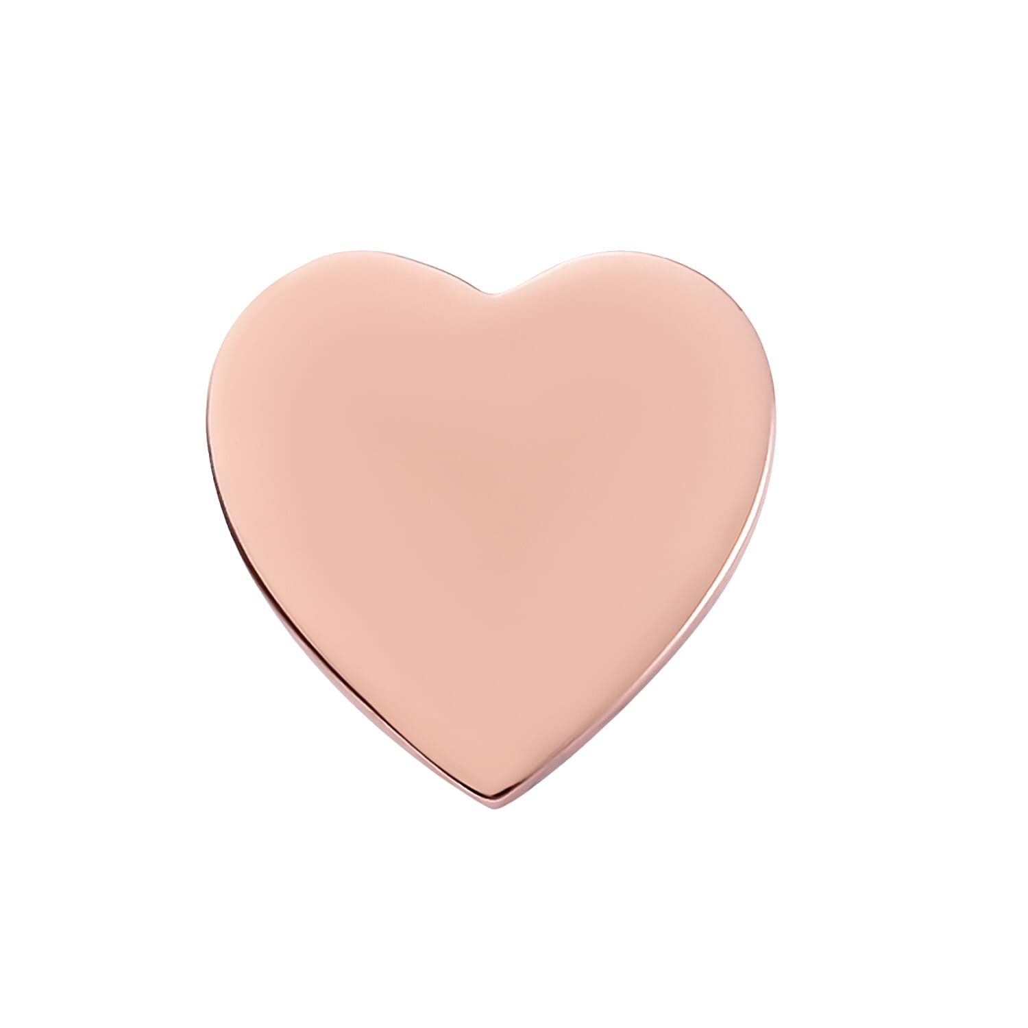 Personalised Engraved Initial Heart Stud Earrings