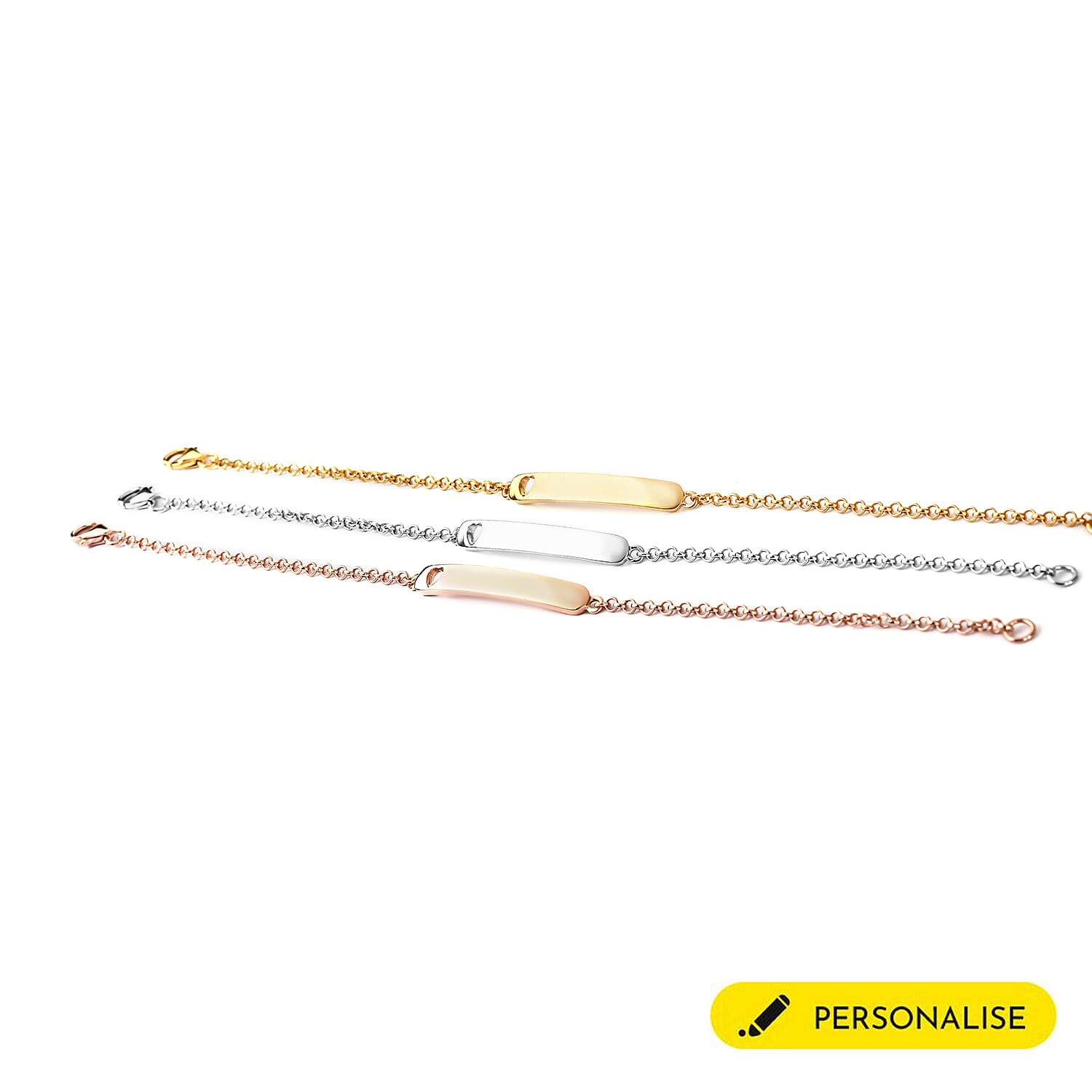 Personalised Engraved Children ID Bracelet Size 6 Inch