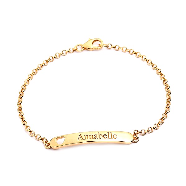 Personalised Engravable Children ID Bracelet Size 6 Inch D10054 TJC