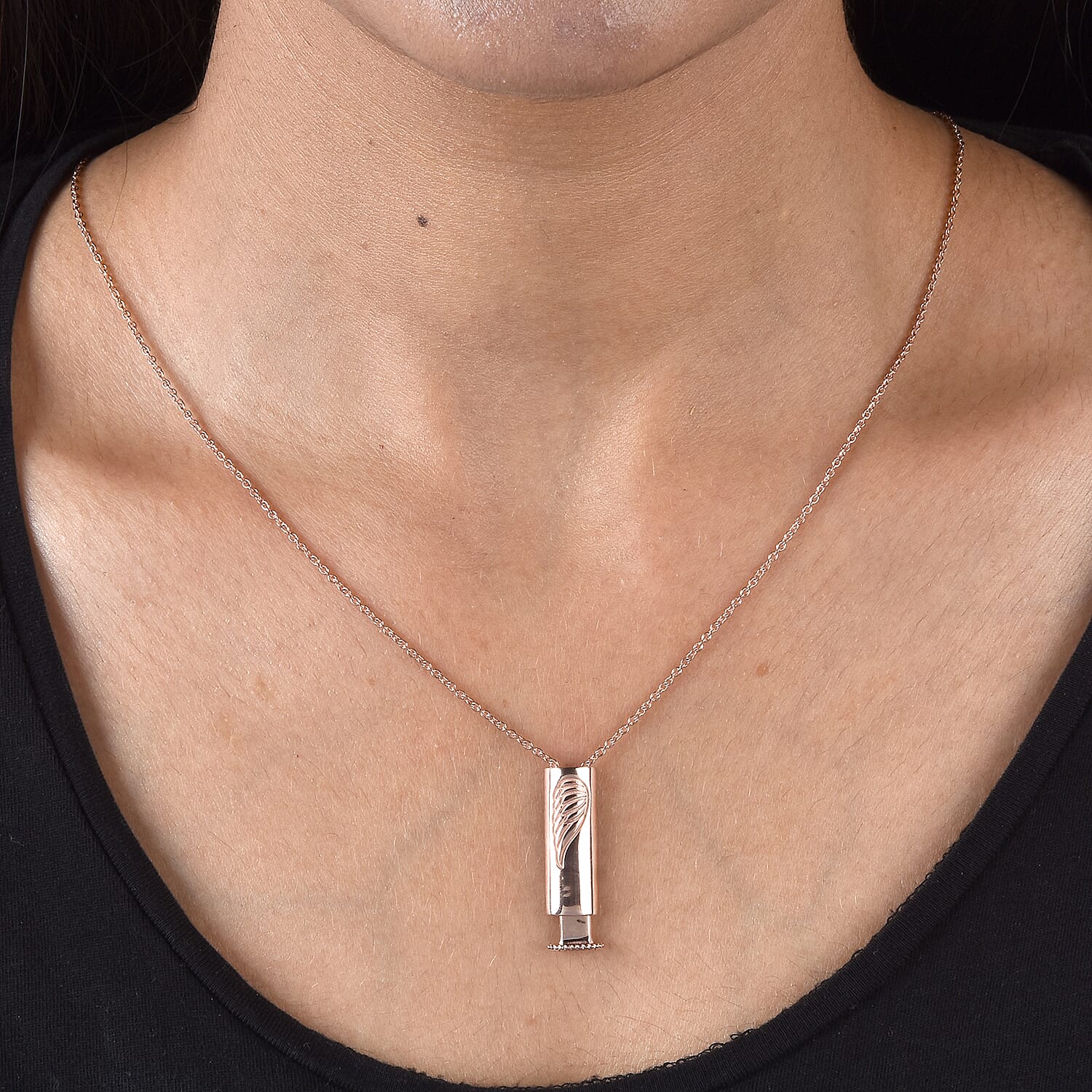 Personalised Engraved Secret Name Slider Necklace, Size 18 Inch