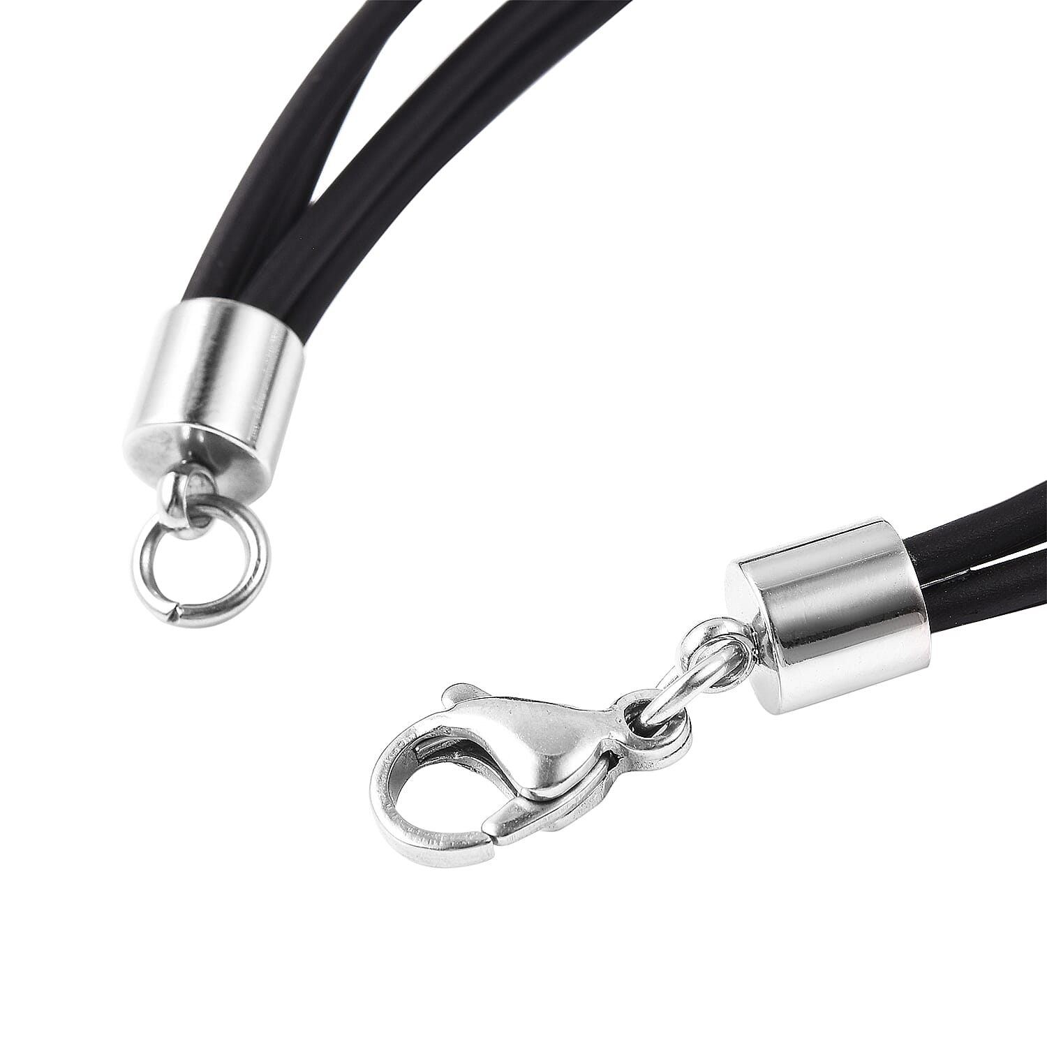 Personalised Engraved Genuine Leather ID Bracelet for Men - Size 7.5Inch