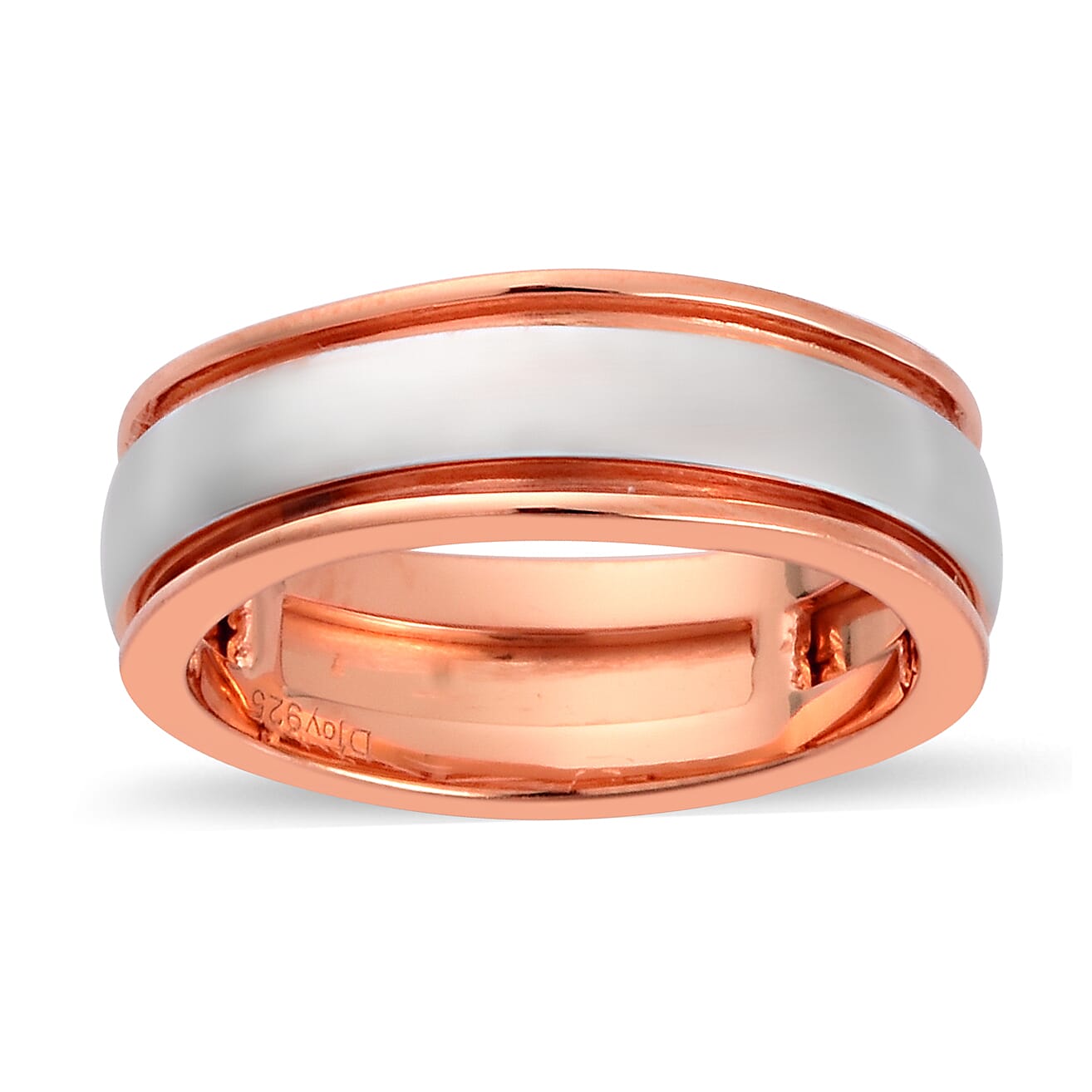 Personalised Engrave Name Spinner Ring in Silver