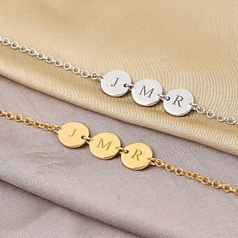 https://tjcuk.sirv.com/Products/D1/0/D10088/Personalised-Engravable-Multi-Initial-Disc-Bracelet-Size-7.5Inch_D10088_3.jpg?w=342&h=342