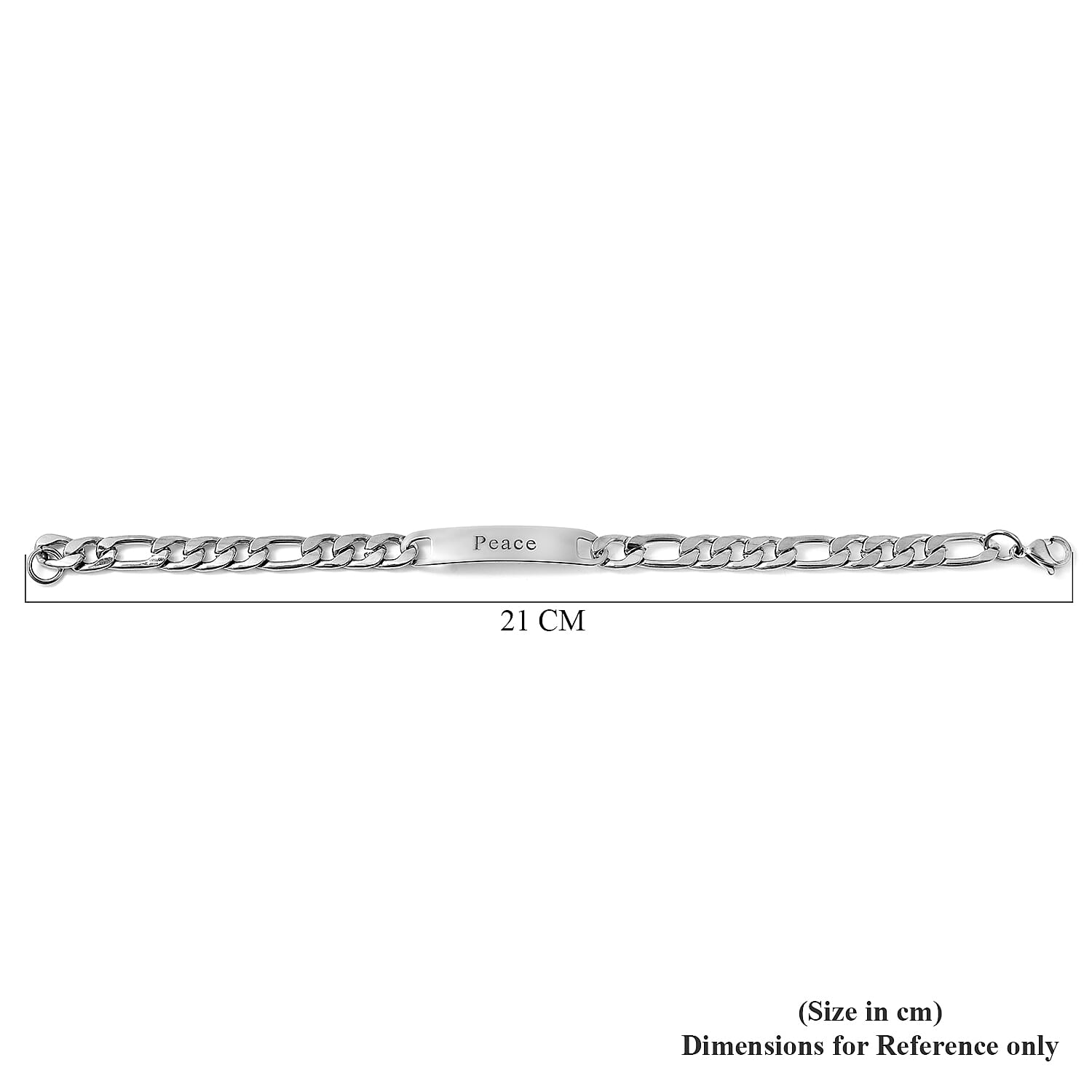 Personalise Engravable Identity Chain Bracelet