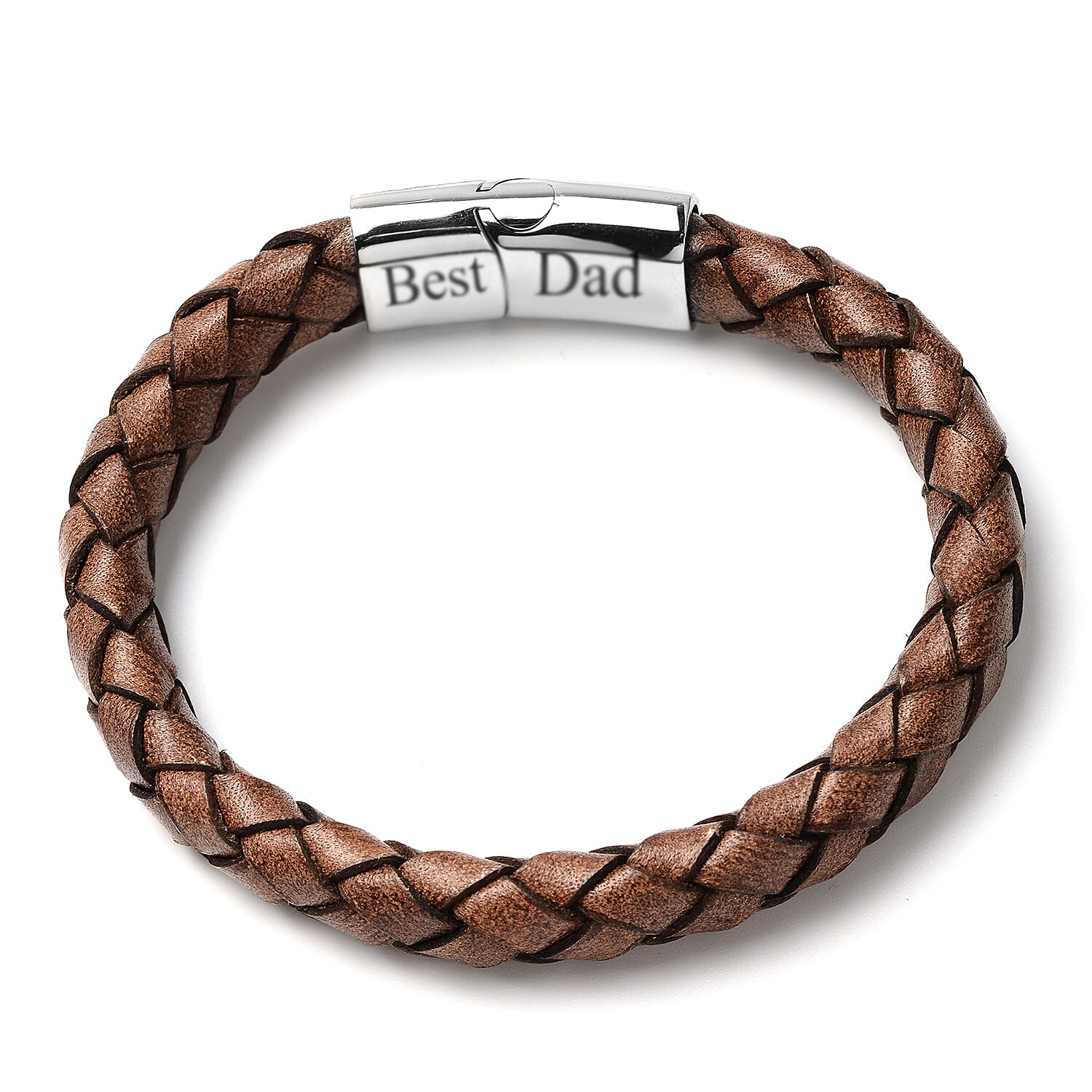 Personalised Men's Secret Message Leather Bracelet