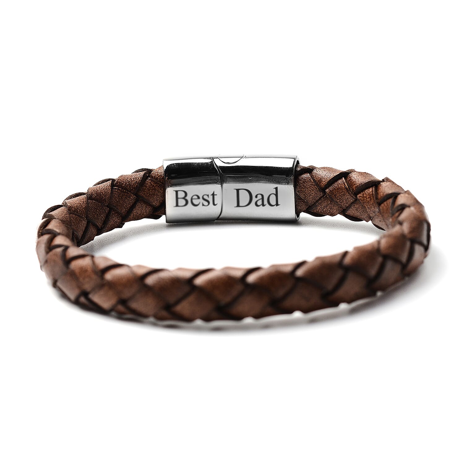 Personalised Men's Secret Message Leather Bracelet