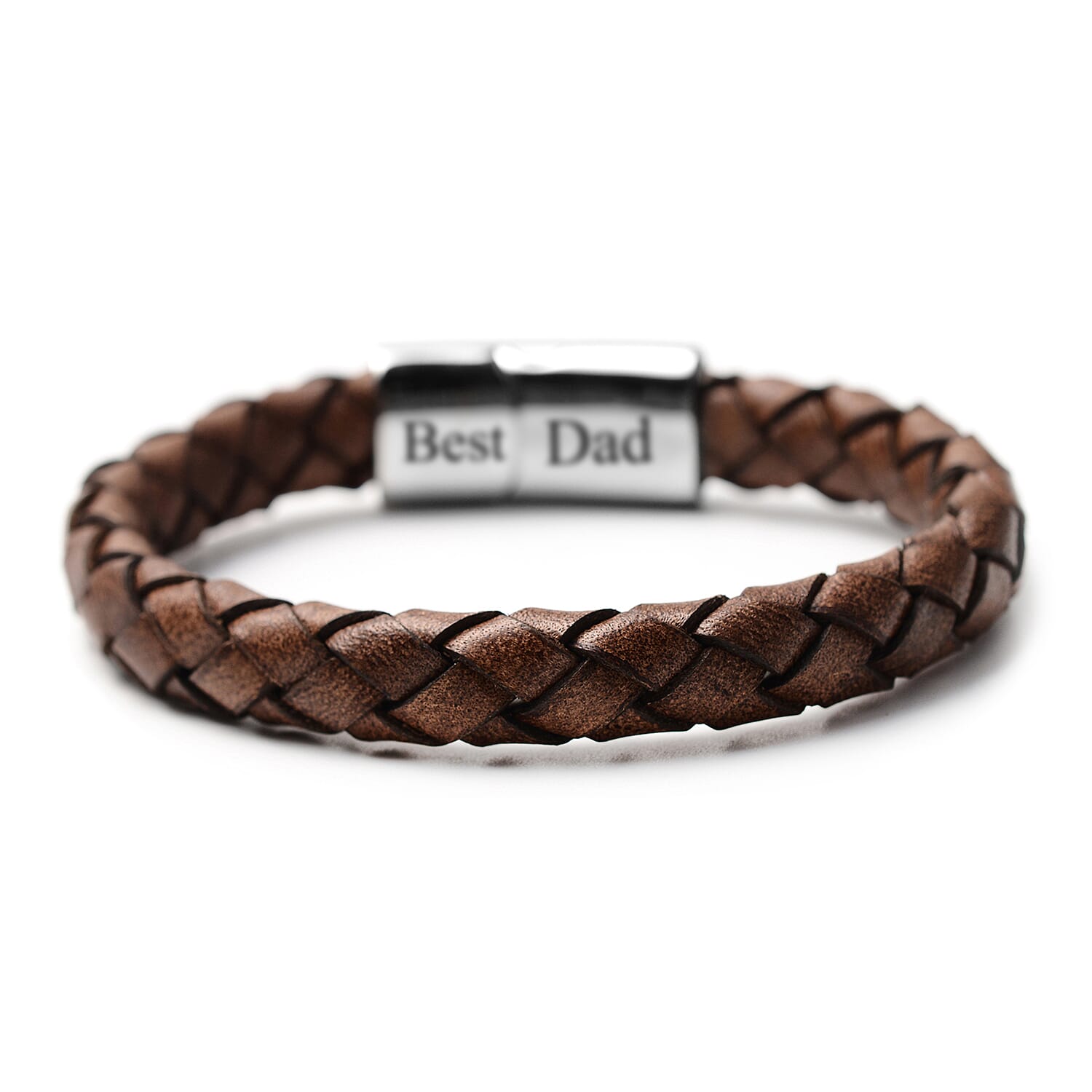 Personalised Men's Secret Message Leather Bracelet